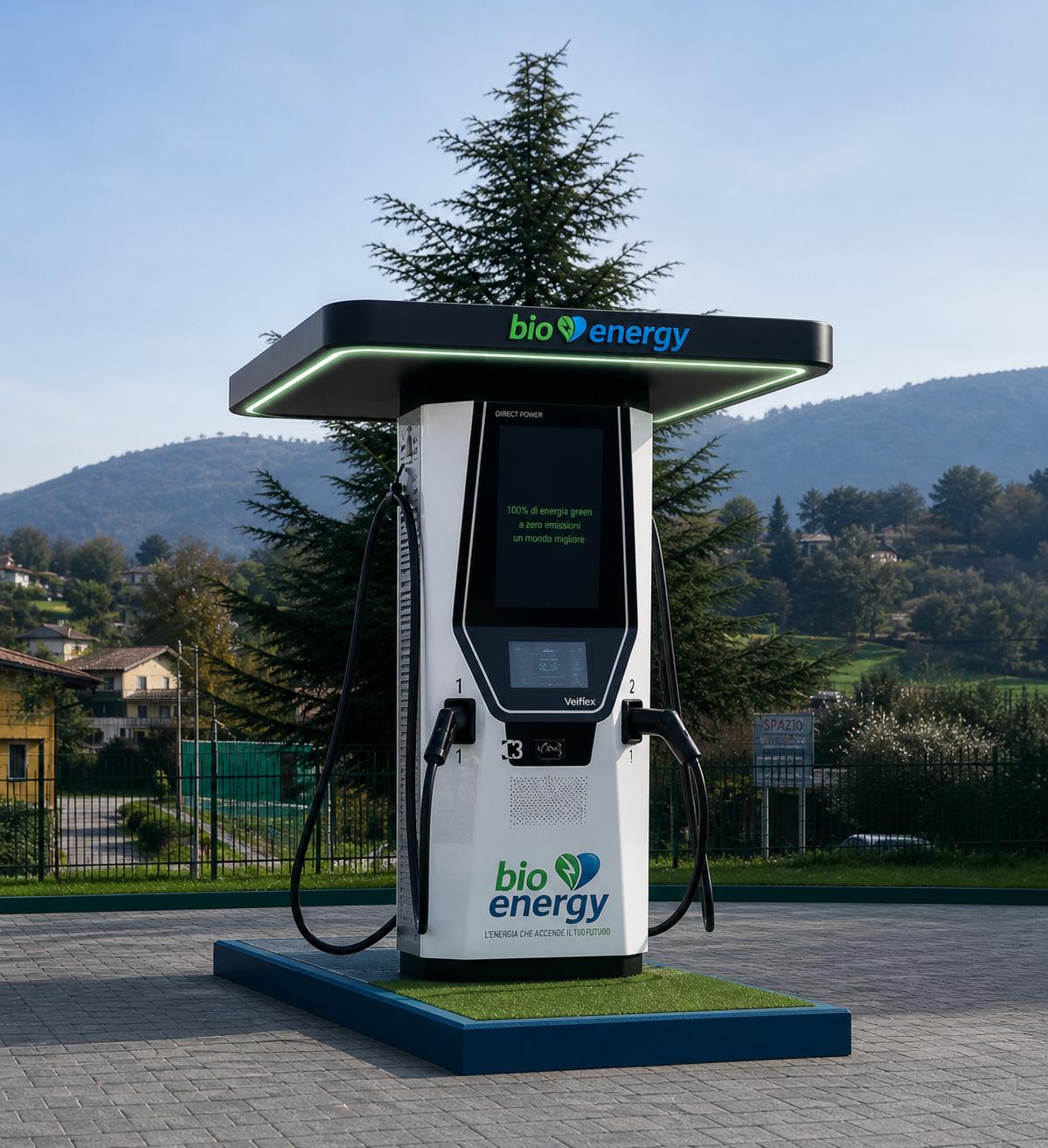 Visualizzazione di una stazione di ricarica elettrica