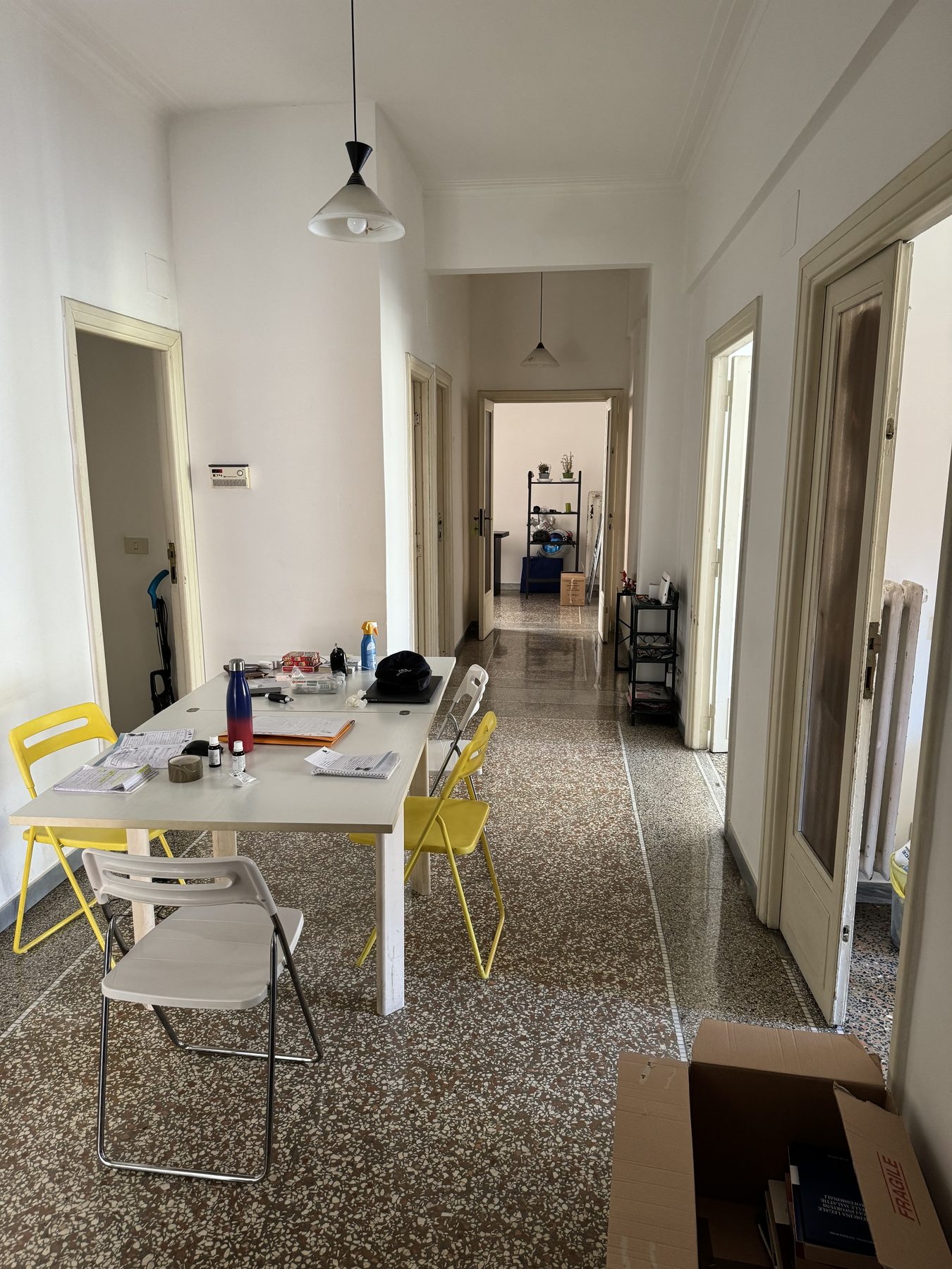 Disimpegno nello stato iniziale prima della ristrutturazione